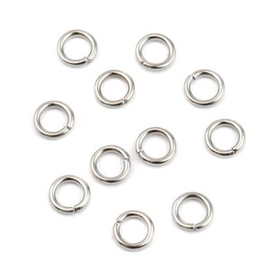 100pcs 4.5mm Stainless Steel Jump Ring - 20 Gauge, Wholesale Jewelry Finding Wholesale Supplies Bulk Finding Ships from USA - JR161