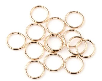 100pcs 5mm KC Gold Plated Jump Ring - 21 Gauge - Jewelry Finding, Jewelry Making Supplies, 21g, Lead Nickel Free, DIY, Ships from USA - JR83