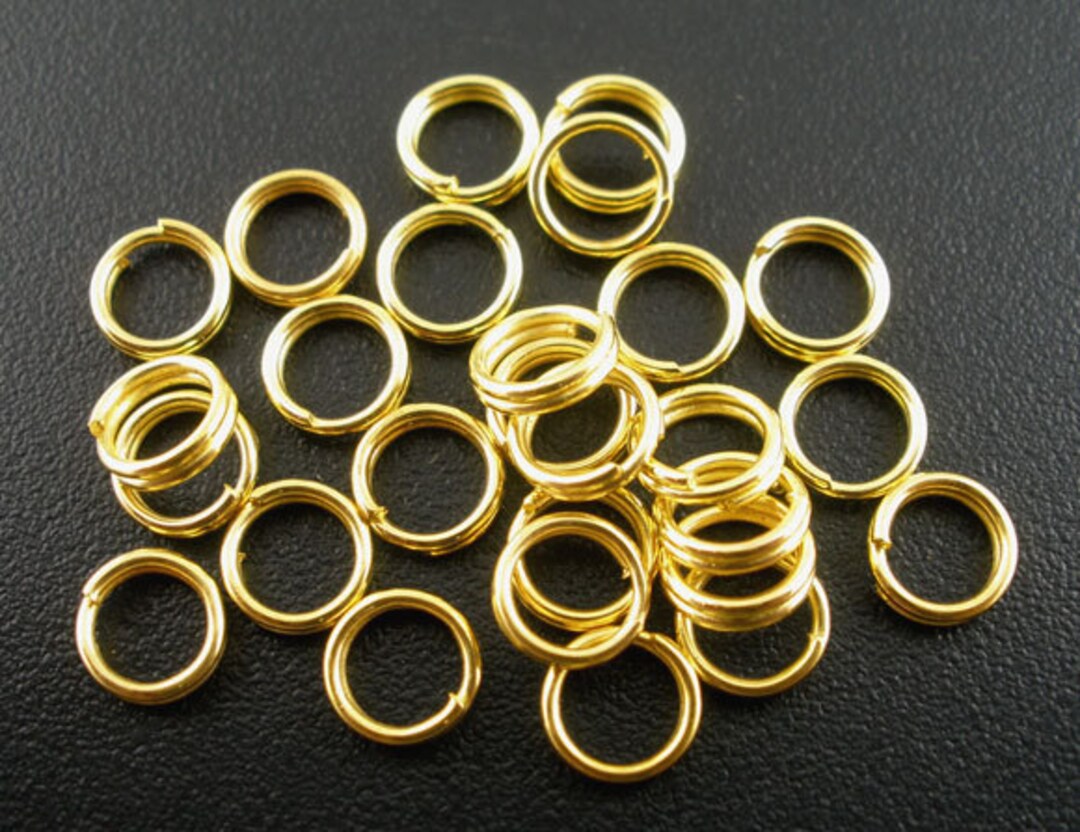 100pcs 5mm Gold Plated Split Ring Jewelry Finding Jewelry Etsy