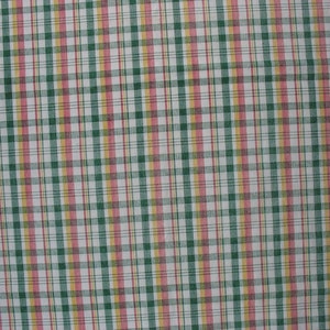 Cotton Quilt Fabric Plaid Fabric Plaid Print Fabric Green Red Yellow Plaid 1 3/8 Yard CFL0957 image 4