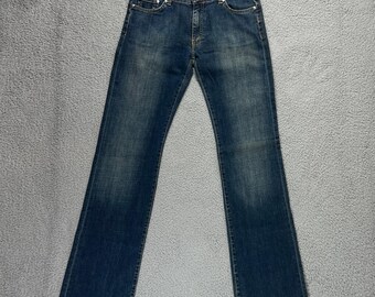 Lacoste Bootcut Jeans Women's Size 8 Blue Low Rise Embroidered Vintage NWT
