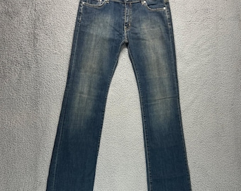 Lacoste Jeans Women Size 10 Blue Low Rise Straight Leg Embroidered Vintage NWT