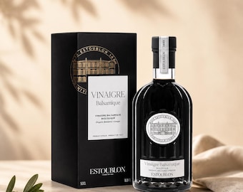 Vinaigre balsamique bio d'Estoublon 200 ml | Vinaigre balsamique italien de qualité supérieure | Cadeau gourmand