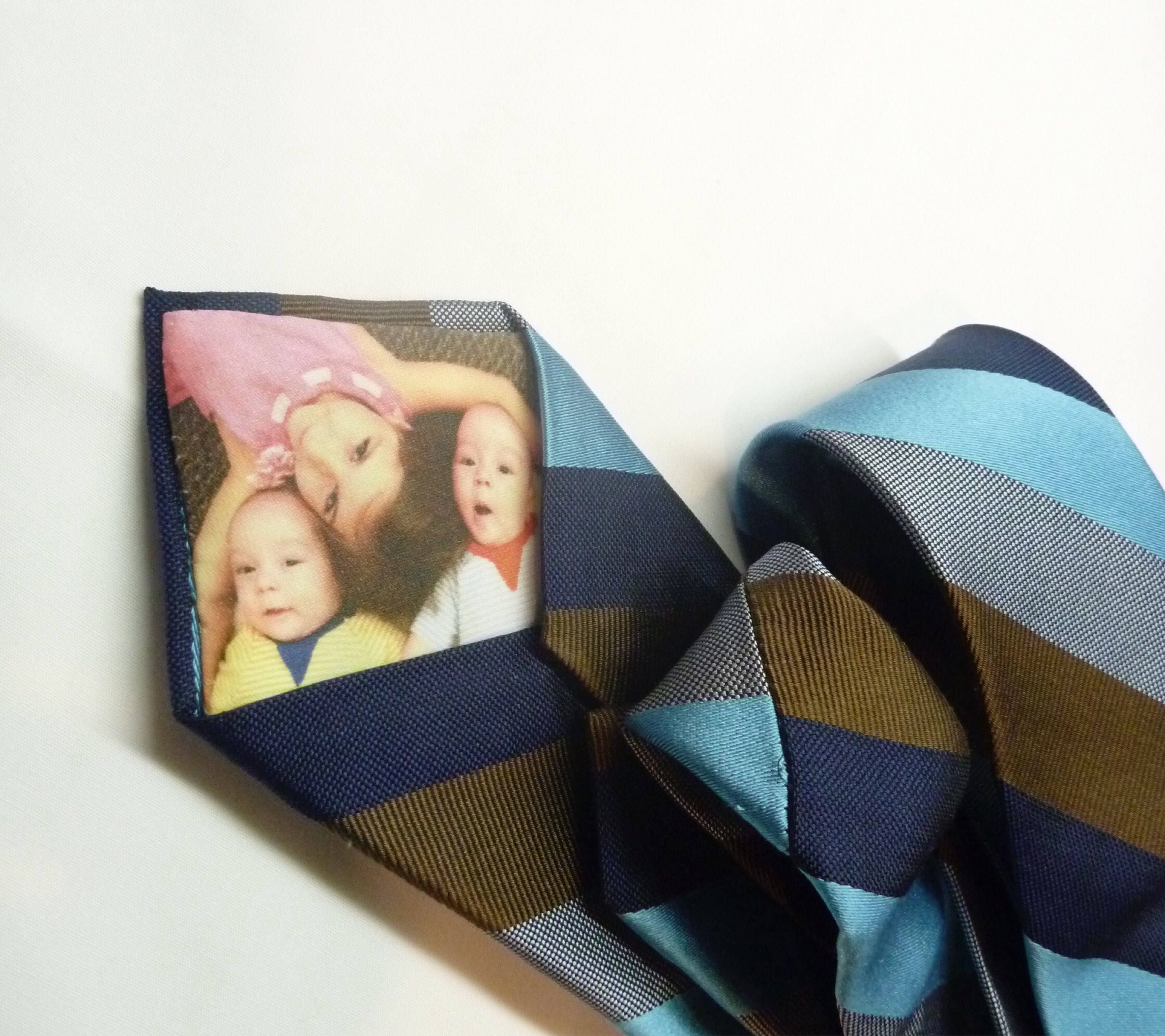 Custom Peekaboo Tie With YOUR Picture Hidden Inside. 2nd Anniversary ...