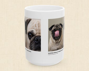 Roly & Mabel Study No. 1 | Gallery Edition Mug 15oz | Inspection-Chaos | Pug Portrait | Collector Art Mug