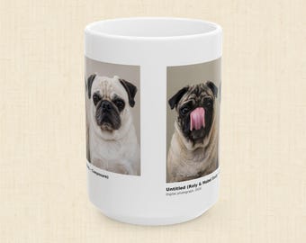 Roly & Mabel Study No. 1 | Gallery Edition Mug 15oz | Composure-Chaos | Pug Portrait | Collector Art Mug