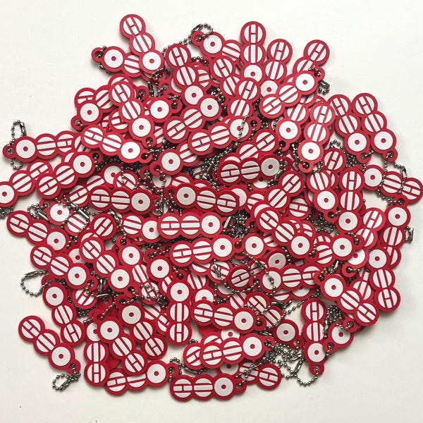 Llavero/accesorio impreso en 3D con el símbolo Arirang inspirado en el Kpop para conciertos.