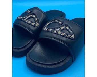 Dior zwarte sandalen met monogramaccent