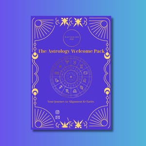 Astrology Welcome Pack Canva Template | Astrologer Onboarding Business Pack To Hand Out To Your Clients