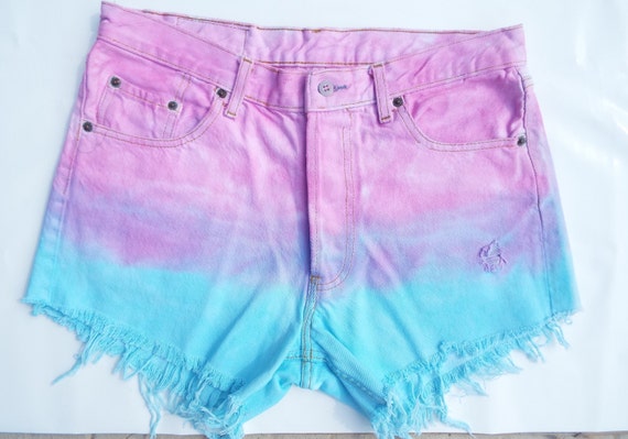 Levi Vintage High Waist Denim Shorts 