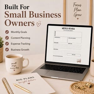 Etsy sales tracker and revenue planner helping small business owners monitor income, profits, orders, and monthly business growth.