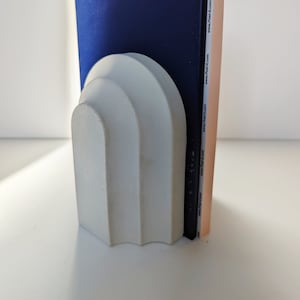 Minimalist Concrete Arch Bookend. Modern Scandi Home Decor. Arches Paperweight.