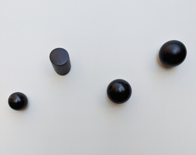 Minimalist Concrete Wall Hook. Modern Sphere Wall Pegs. Concrete Hook