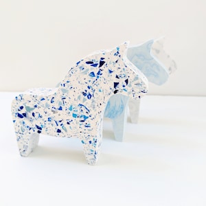 Terrazzo Dala Horse Scandi Statue