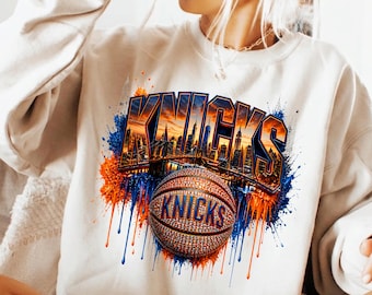New York Knicks Basketball Design, Street Basketball Graphic, Knicks Basketball Champions NBA Sublimation, Game Day Shirt Png, Trendy Knicks