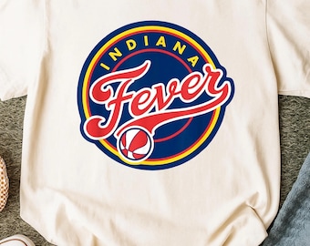 Indiana Fever Inspired Logo PNG   Women's Basketball Digital Design  Fever Team Sublimation  Retro Custom Gift For Basketball Fans