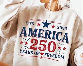 レトロなアメリカ建国250周年記念PNG、2026年記念シャツPNG、アメリカ建国250周年愛国グラフィック7月4日シャツ昇華プリントPOD用、トレンディなアメリカ