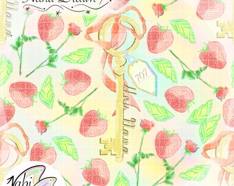 Coquette Seamless Pattern | Grunge Y2K Surface Pattern | Digital Paper PNG | Fabric & Print on Demand Design