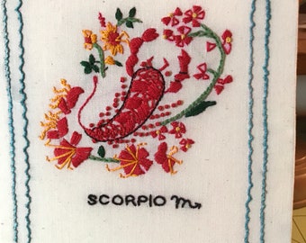 Embroidered Quotes for Wall Decor - Vintage Zodiac