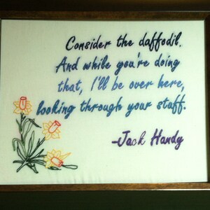 Embroidered Quotes for Wall Decor Deep Thoughts image 1