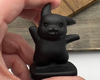 2.5" Obsidian Pikachu Carving