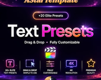 Text Presets for Final Cut Pro | 20+ Elite Text Animation Templates for Dynamic Titles, Intros, and Highlights