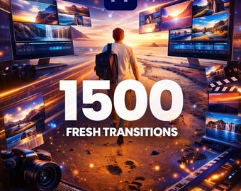 Premiere Pro用トランジションパック1500種類以上｜グリッチ、ズーム、スワイプエフェクト（プラグイン不要）