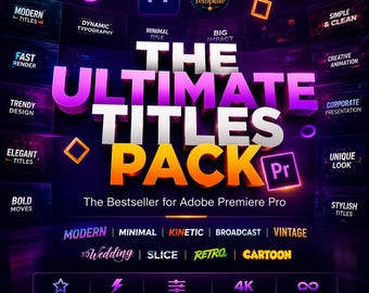 Adobe Premiere Pro 用究極のトランジションパック | ハイエンドビデオエフェクト＆トランジションコレクション