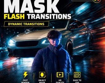 Object Mask Flash Transitions for DaVinci Resolve | Cinematic Video Effects