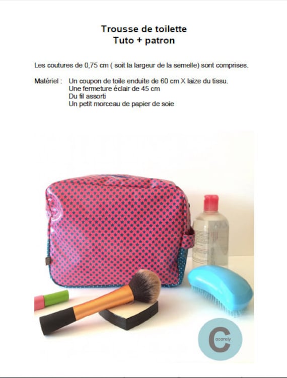 TUTO + patron trousse de toilette
