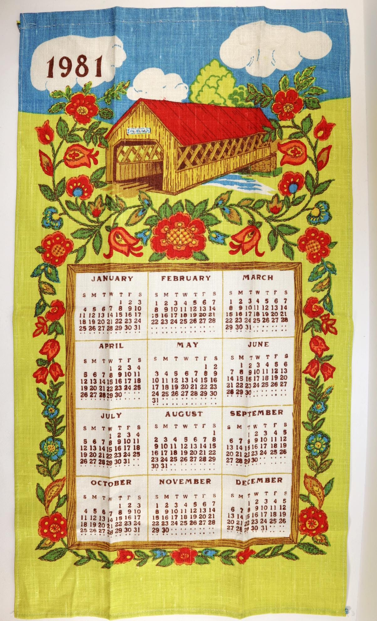 カレンダー・スケジュール MORDILO POSTER KALENDER 1980 1981 1981 Calendars - Etsy