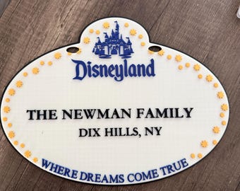Disneyland-Inspired Personalized Stroller Tag