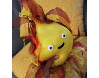 大きな幸せなカルシファーのぬいぐるみ - ハウルの動く城 - Etsy 日本