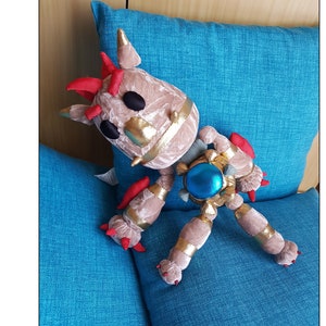 Knack Plush: The Perfect Gift for Gamers and Collectors. Decorate your gaming room with a Handmade Masterpiece Custom order available image 1