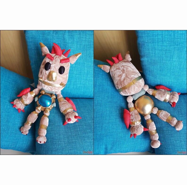 Knack Plush: The Perfect Gift for Gamers and Collectors. Decorate your gaming room with a Handmade Masterpiece Custom order available image 3