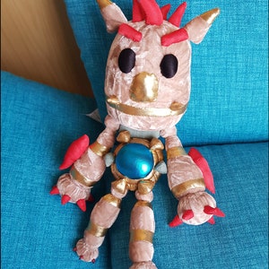 Knack Plush: The Perfect Gift for Gamers and Collectors. Decorate your gaming room with a Handmade Masterpiece Custom order available image 4