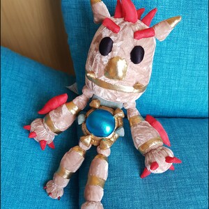 Knack Plush: The Perfect Gift for Gamers and Collectors. Decorate your gaming room with a Handmade Masterpiece Custom order available image 2