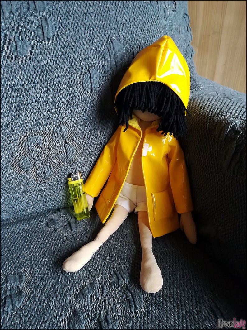 Six plush Little Nightmares Six fearful doll Six creepy | Etsy
