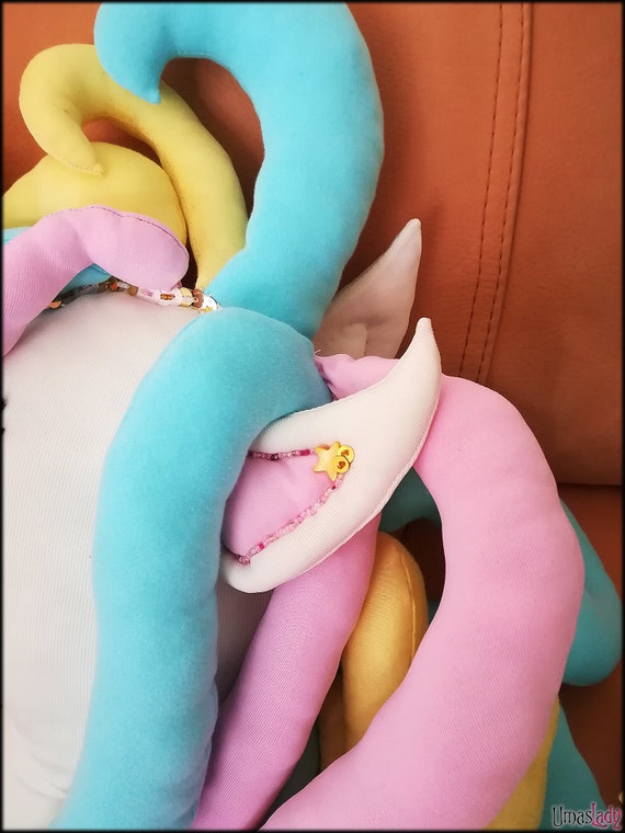Kawaii Unicorn: Embraceable Pastel Plush and Decorative Pillow With  Customizable Head and Colors. Soft and Irresistible 