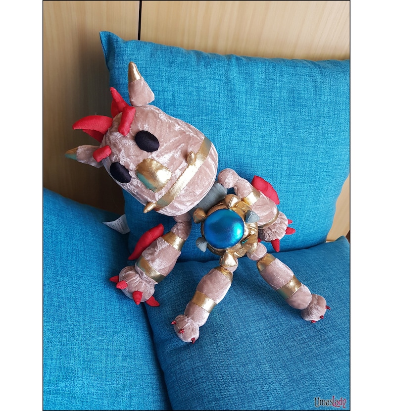 Knack Plush: The Perfect Gift for Gamers and Collectors. Decorate your gaming room with a Handmade Masterpiece Custom order available image 1