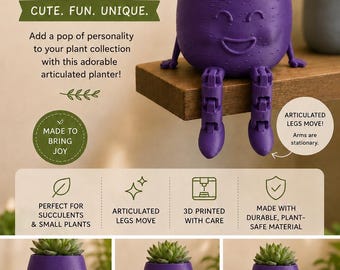 Gelede succulentenbak | Positieve plantenbak | Sappige pot | Uniek cadeau | Bureaudecoratie | Cadeau voor plantenliefhebber