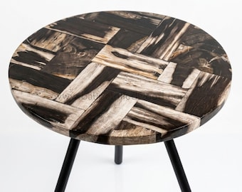 Coffee Table Petrified Wood | TOP ONLY | Living Room interior