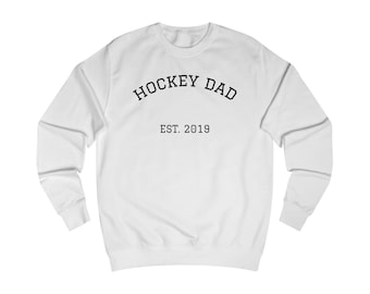 Hockey Dad Unisex Sweatshirt with Editable Date