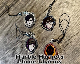 Marble Hornets Acrylic Phonecharms 1.5”