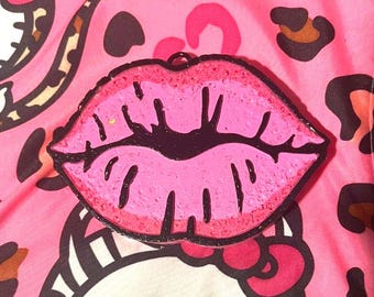 Pink Lips Freshie| Handgemaakt accessoire | Cadeau