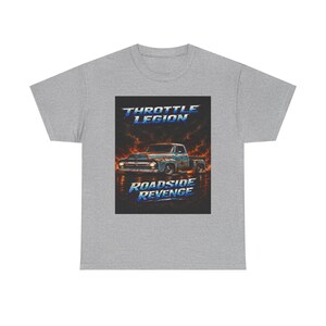 Roadside Revenge - T-Shirt -  Hot Rod Flames Truck