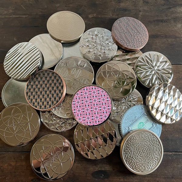 RECYCELT UPCYCLED Deckel/Tops für Bad und Körper funktioniert 14,5 Unzen 3 Dochtkerzengläser, Aufbewahrung, Basteln, Kuriositäten, Zubehör, Geschenke, Kerzenherstellung