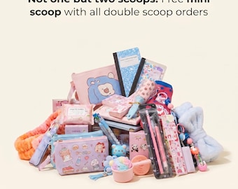 Double the Fun Scoops: Stationery, Accessories, Essentials Grab Bag.