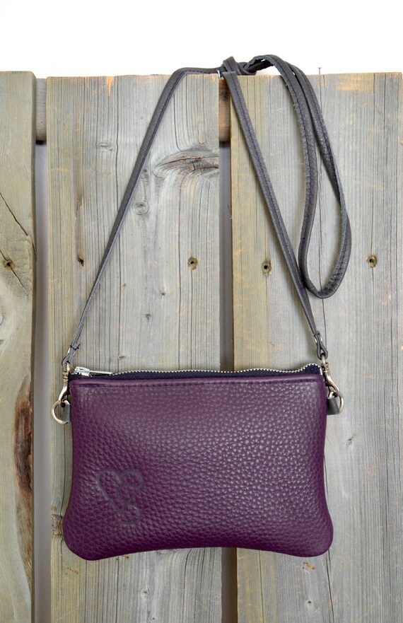 purple side bag