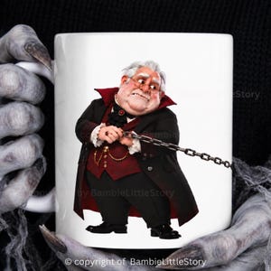 Divertente tazza da vampiro per collega, regalo di Halloween, tazza da caffè spettrale a due lati, tazza in ceramica da 11 oz e 15 oz